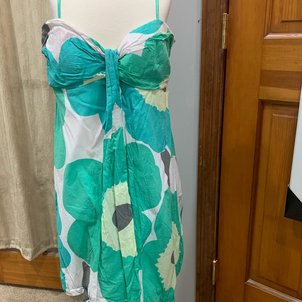 Flower Bubble Knee Length Summer Dress